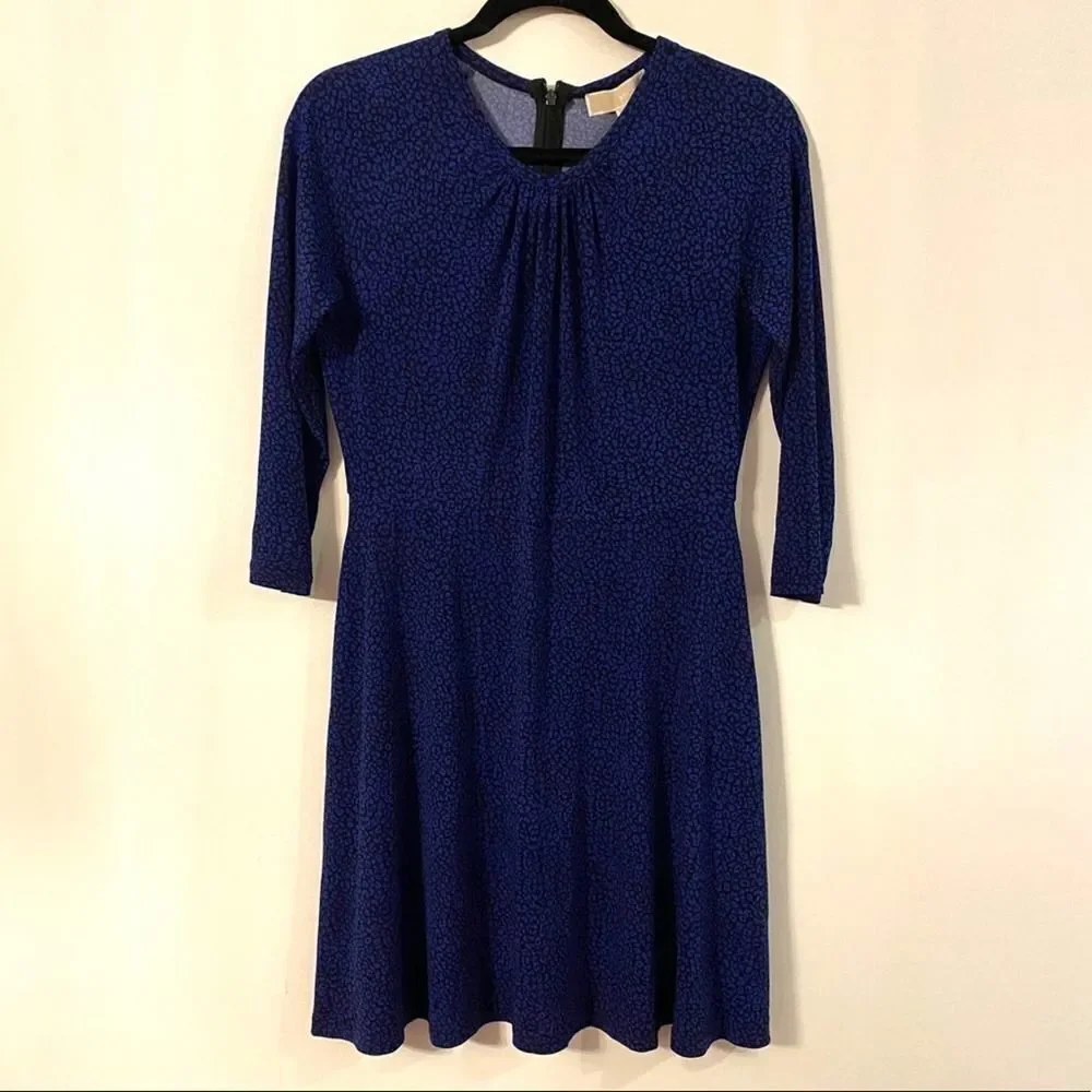 Michael Kors Animal Print A-Line Mini Dress P/M
